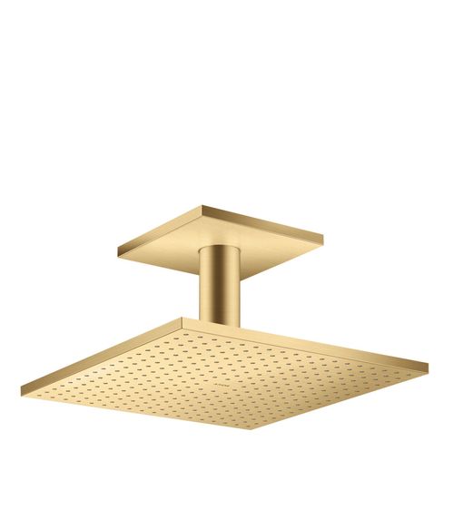 AXOR-HG-AXOR-ShowerSolutions-Kopfbrause-300-300-2jet-mit-Deckenanschluss-Brushed-Gold-Optic-35320250 gallery number 1